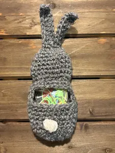 Crochet Bunny Storage Pouch