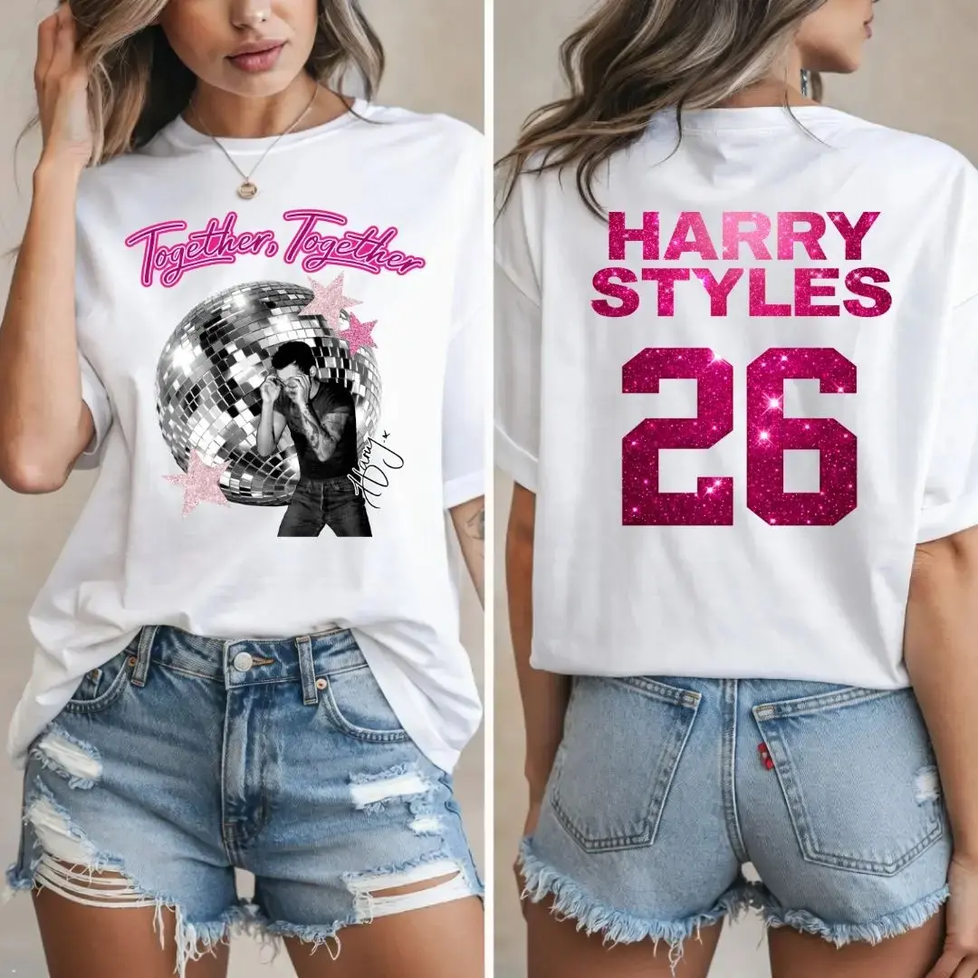 Harry Styles T Shirt, Together Tour 2026 US Shirt, Vintage Concert Graphic Tee, Kiss All The Time Disco Occasionally Tee, Music Fan Gift Unisex Cotton Fit
