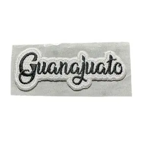Guanajuato Embroidered Hat Patch - Black and White