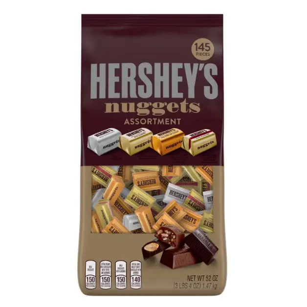 Hershey's Chocolate Nuggets Assortment, Variety Pack, 145 Count