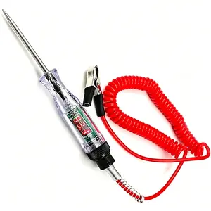 2026 New Heavy Duty Automotive Digital Circuit Tester, 3-70V Range LED Voltage Test Light, 110in Retractable Spring Wire, ABS Plastic Multi-Model Tool with 1-Hand Clip for Circuit Check, Car Relay Fuse Wiring Diagnostic
