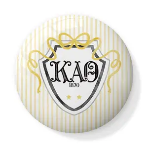 Kappa Alpha Theta Bow + Shield Bone China Trinket Box