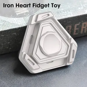 Steel Heart Collectible - Grade Fidget Spinner | Cyberpunk - Style EDC Stress Relief Toy, Silent Spin + Alloy Texture, Office/Study Decompression & Trendy Toy Collector Essential