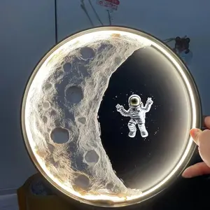 DIY Moon Light Remote Control Night Light Atmosphere Sleep Starry Sky Planet Light Bedroom Bedside Romantic Table Lamp For Friends Lovers Birthday Gift USB