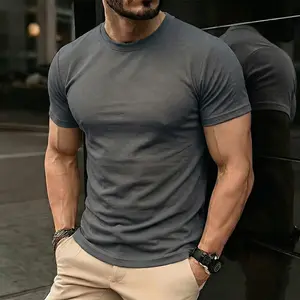 Men’s solid-color casual T-shirt, new for summer, available in a 3-pack. A travel essential—soft on the skin, moisture-wicking, breathable, quick-drying, lightweight, and comfortable. Suitable for summer sports and fitness wear.