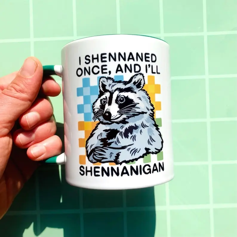 Trash Panda Mug, Funny Raccoon Gift, Hilarious Gift, Coworker Sarcastic Mug, Unhinged Weird White Elephant Gift - sar10012