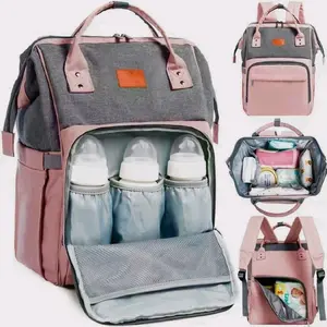 Baby Diaper Bag Backpack - High Quality Waterproof Convertible with Changing Mat & Stroller Straps - Large Capacity Diaper Bag with Insulated Pockets for Bottles, Wipes & More!