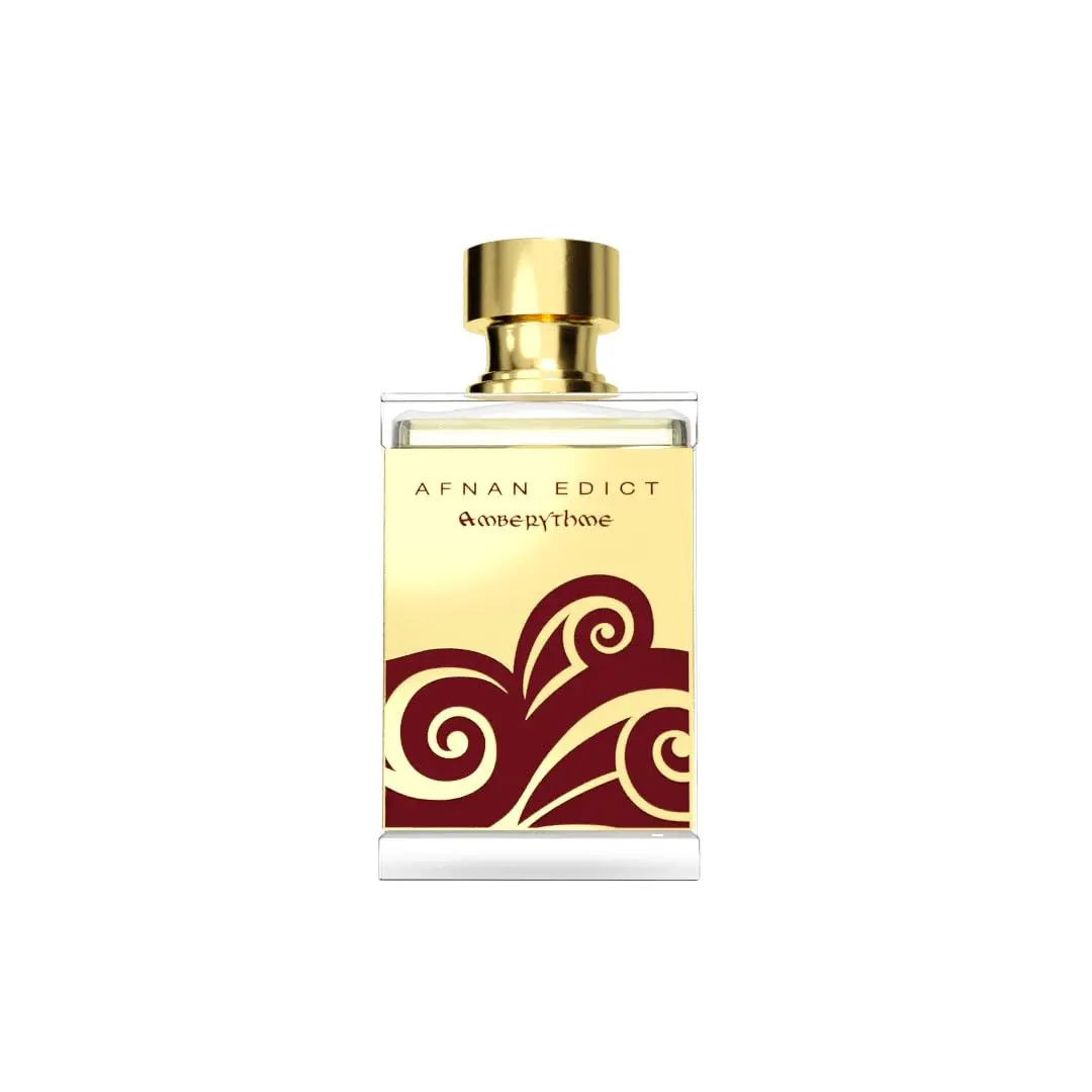 AFNAN Edict Amberythme for Men and Women Eau de Parfum Spray 2.7 oz Amber Spice and Floral Notes