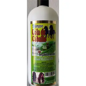 Shapoo de Cola de Caballo - Bergamot & Keratina Infused Shampoo for Dry Hair with Refreshing Caffeine Haircare