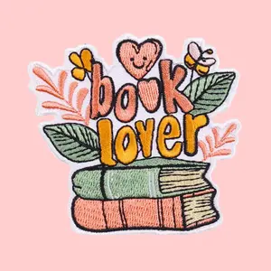 Book Lover Embroidered Patch