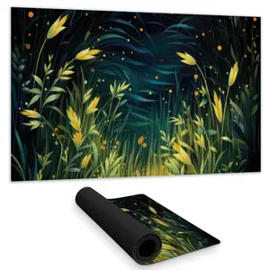 MWW C1DM1424P13UGW 14 x 24 in. Lit Plains Yellow Gaming Mat for Home Decor - Stylish & Durable