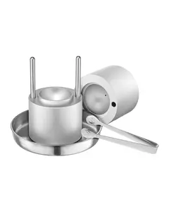 VEVOR Ice Ball Press, 2.1" Ice Ball Maker, Aviation Aluminum Ice Ball Press Kit for 53mm Ice Sphere, Ice Press with Tong and Drip Tray, for Whiskey, Cocktail, Bourbon, Scot on Party & Holiday