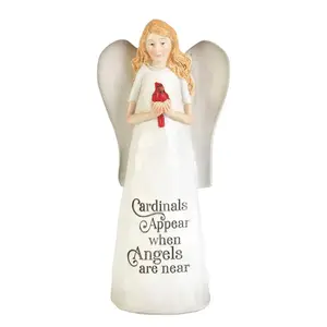 Dicksons  6 in. Cardinals Appear When Resin Angel Figurine
