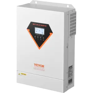 VEVOR Hybrid Solar Inverter, 3000W, All in One Pure Sine Wave Power Inverter Charger, 24V DC to 110/120V AC, with Built - in 100A MPPT Solar Controller, for Off - Grid System Lead Acid Lithium BatteryVEVOR Super Brand Day