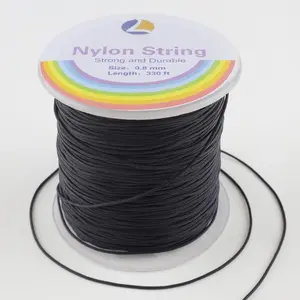 0.8mm Nylon String,  Bracelet String, Durable Nylon Cord for  Making, Bracelets, Beading, Necklaces, Rattail Braiding, Kumihimo, Wind Chimes, Blinds and Handicrafts