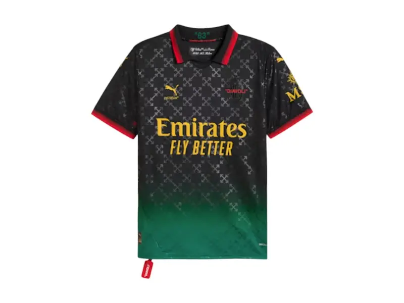 OFF-WHITE x Puma AC Milan Replica Jersey Black (men) by StockX