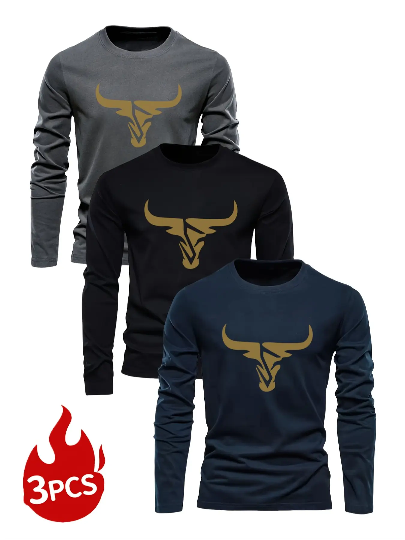 Men's Long Sleeve T-Shirt Set, Breathable Quick-Dry Fabric, Quick Dry Activewear, Athletic Apparel, Athletic Sports Clothing, Athletic Clothes, Ideal for Gym Sports, Morning Run, Outdoor Activities, Sporty Style