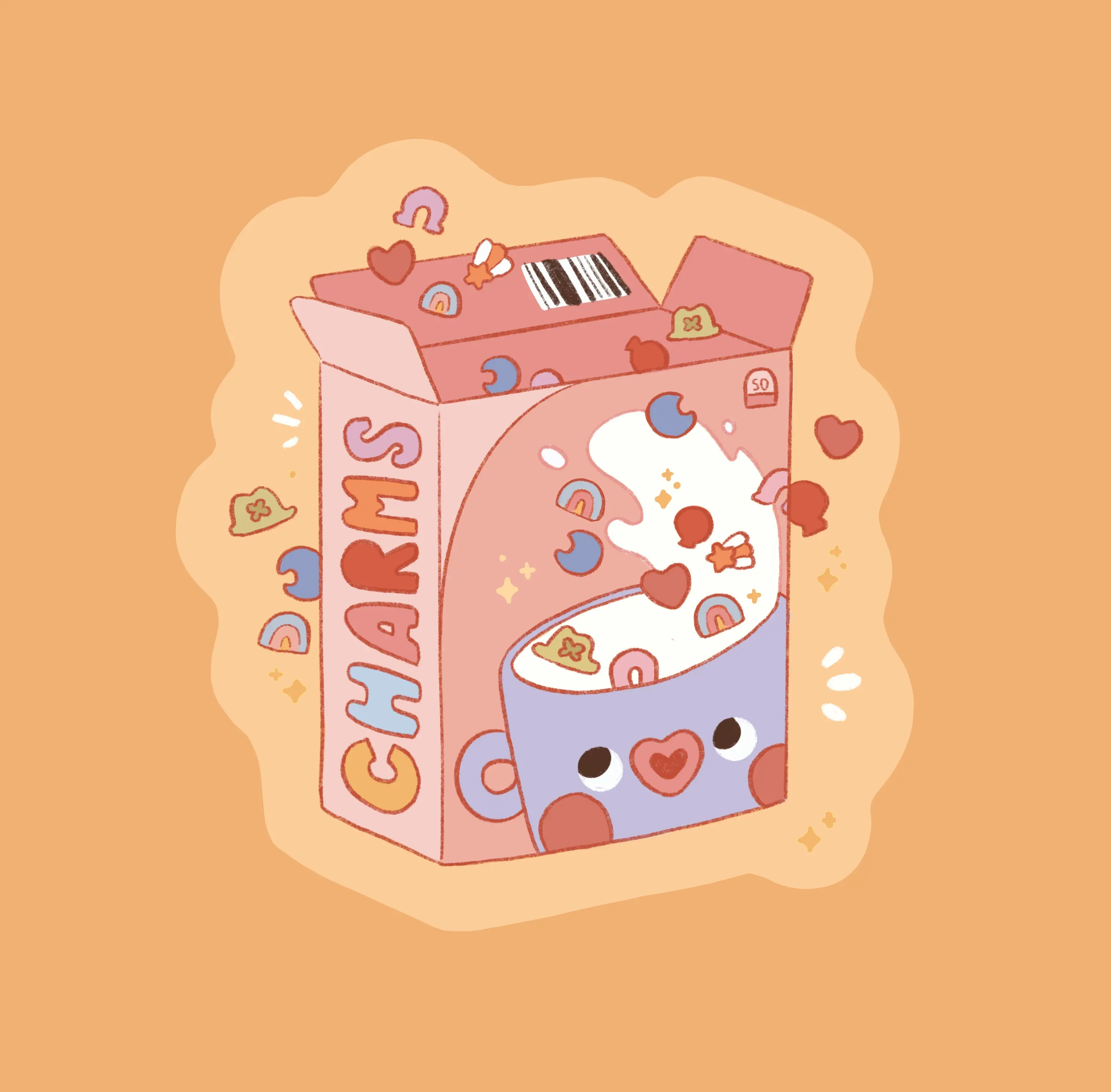 Lucky charms sticker