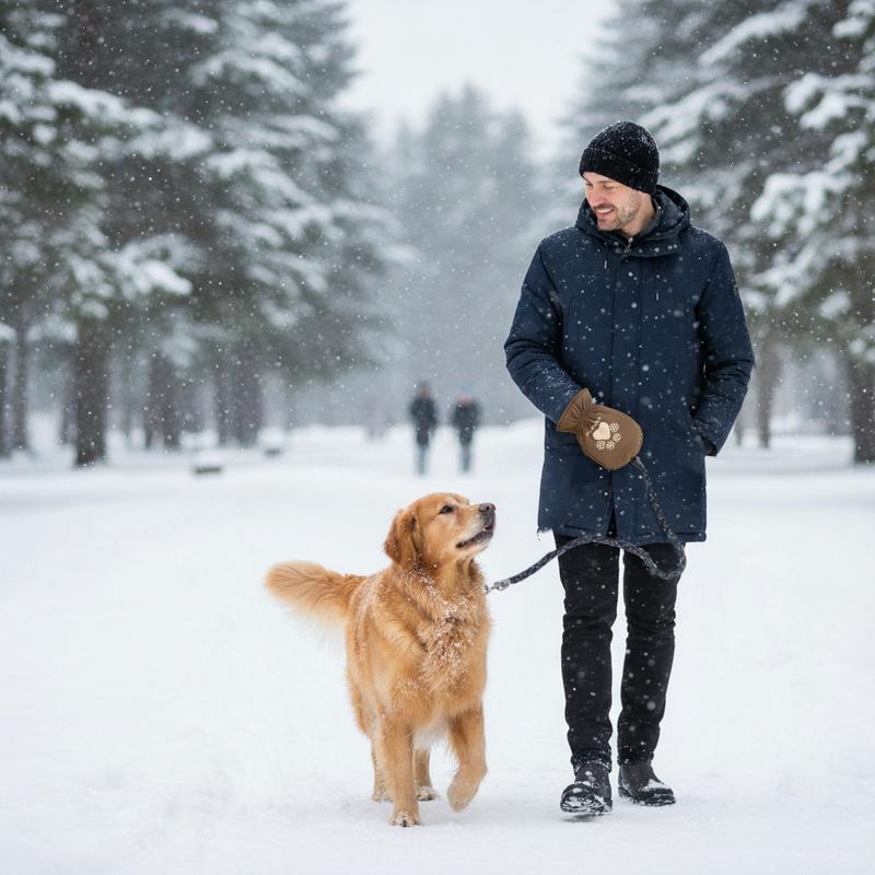 【WarmLeash️️️】 Dog Leash with Thermal Mitten for Cold Weather Dog Walking, Winter Dog Leash with Built-in Handle, Winter Dog Walking Essentials, 6 FT, 1/2 inch 【WarmLeash️️️】 Dog Leash with Thermal Mitten for Cold Weather Dog Walking, Winter Dog Leash with Built-in Handle, Winter Dog Walking Essentials, 6 FT, 1/2 inch