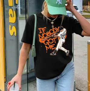 Vintage Kyle Tucker If Nobody Got Me Shirt, Unisex Graphic Tee, Baseball T-shirt