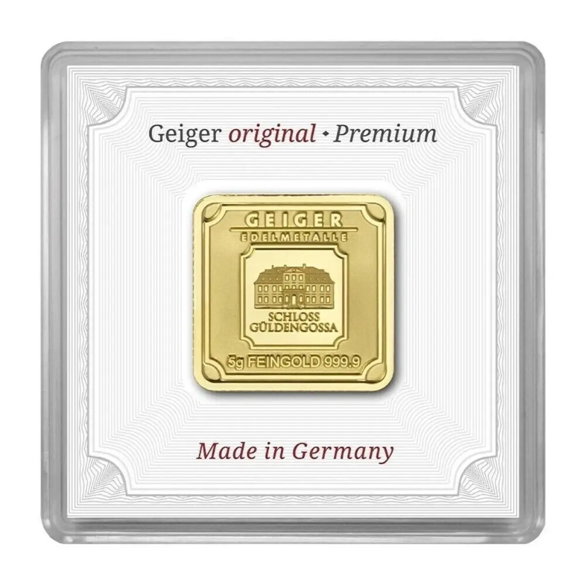 Geiger Edelmetalle Original 5 Gram Gold Bar - In Capsule