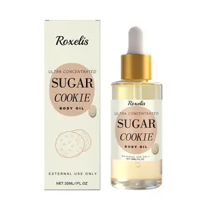 Roxelis Sweet Cookies, Rich Fragrance, Body Oil, Moisturizing, Smooth And Nourishing Skin, Daily Massage, Comfortable And Fragrant Essence