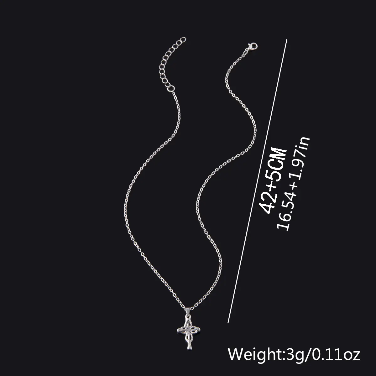 Thanos Cross Necklace – Octagonal Star Cross Alloy Pendant