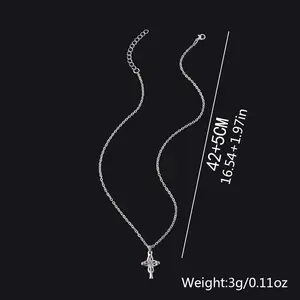 Thanos Cross Necklace – Octagonal Star Cross Alloy Pendant