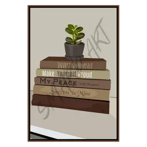 Motivational Books  Smard Black Wall Art Print/ Canvas for Home /Office Decor - Smard Black Wall Art Print/ Canvas for Home /Office Decor