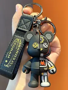 Personalized and fashionable mechanical teddy bear keychain ornament, suitable for daily wear, vacation and dating occasions, and also a surprising and exquisite small gift.