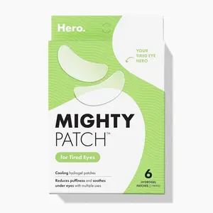 HERO COSMETICS Mighty Patch™ for Tired Eyes Patches - Soothing Hydrogel Patches - Awakens and Visibly De-puffs Undereyes with Multiple Applications (6 Count)