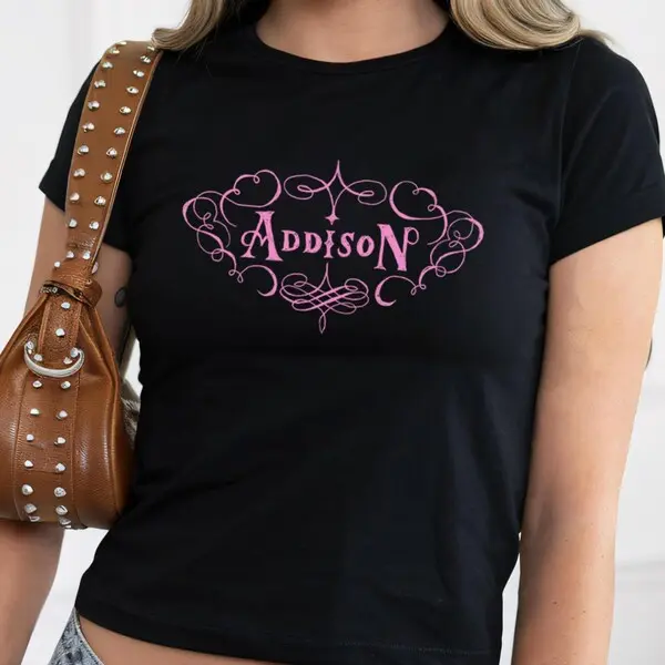 Addison Rae Baby Tee Shirt - Aquamarine Shirt, Diet Pepsi Baby Tee, Fame is A Gun, Dream Addison Rae Shirt, Trendy Baby Tee, Pop Star Style