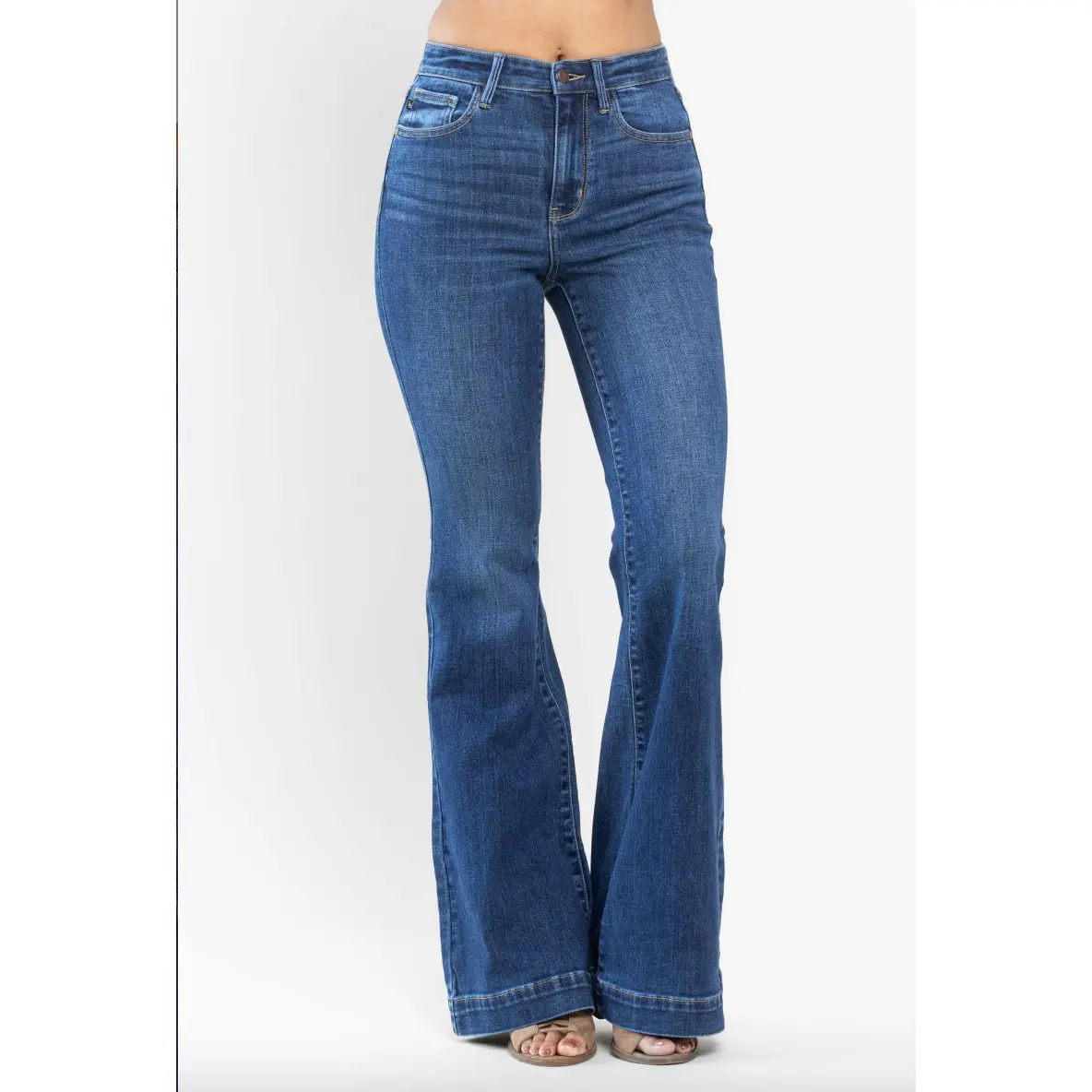 Judy Blue Wide Hem Trouser Flare Jeans