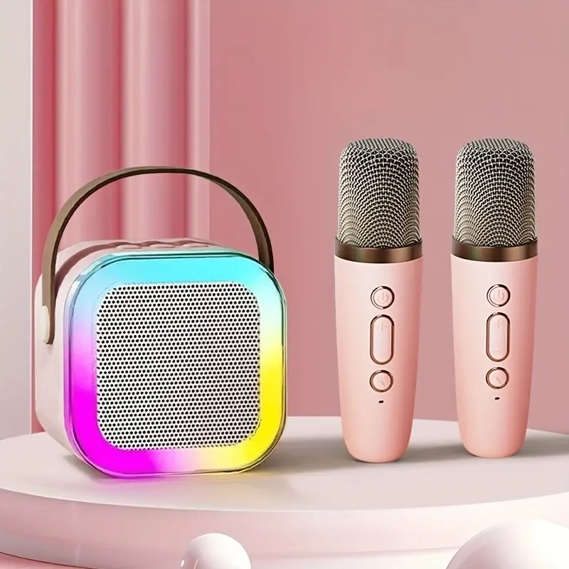 Lightweight and portable microphone speaker, with strong battery life, waterproof and dustproof, suitable for travel and camping, and is an excellent choice for family and personal entertainment.
