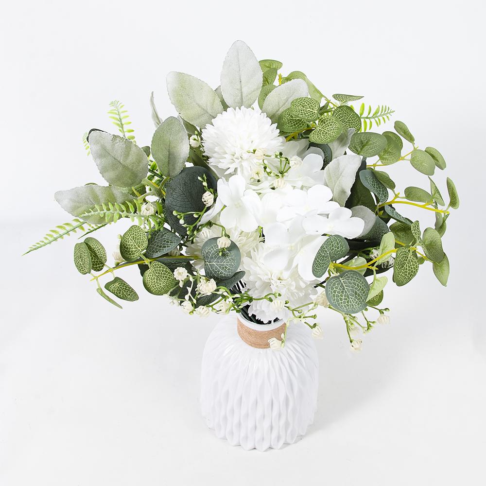 Artificial Greenery Stems Box Set – 65 Pcs with 8 Kinds of Faux Greenery Branches, Fake Eucalyptus for Wedding DIY Bouquets, Floral Arrangement, Table Centerpieces & Home Decor
