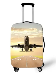 High Elastic Luggage Cover Protective Anti-Scratch Dustproof Suitcase Sleeve Durable Travel Accessory Fits 18-32 Inch Luggage for Airline & Road Trips