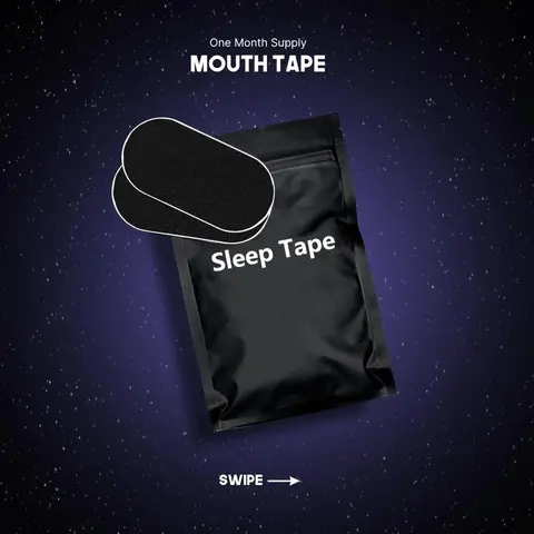 Unisex 30-Pack Hypoallergenic Skin-Safe Sports Tape - Adhesive Mouth Tape, Anti Snoring Devices, Sleeping Aid Tool, Gentle Hold, 1-Month Supply Sports & Outdoor Accessory