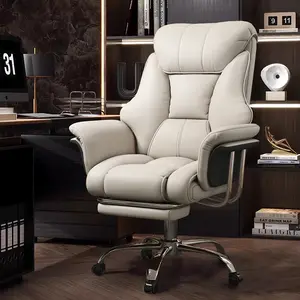 【Spring Glow Up】Big and Tall Office Chair 550 lbs Extra Wide Leather Executive Chair with Retractable Footrest Heavy Duty Ergonomic Adjustable Height Computer Gaming Chairs