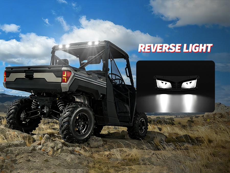 4WDKING UTV Chase LED Tail Light 7” Brake Light 5 Modes (Brake, Warning, Reverse, DRL, and Strobe) for ATV UTV Trailer Truck Van Motorcycle