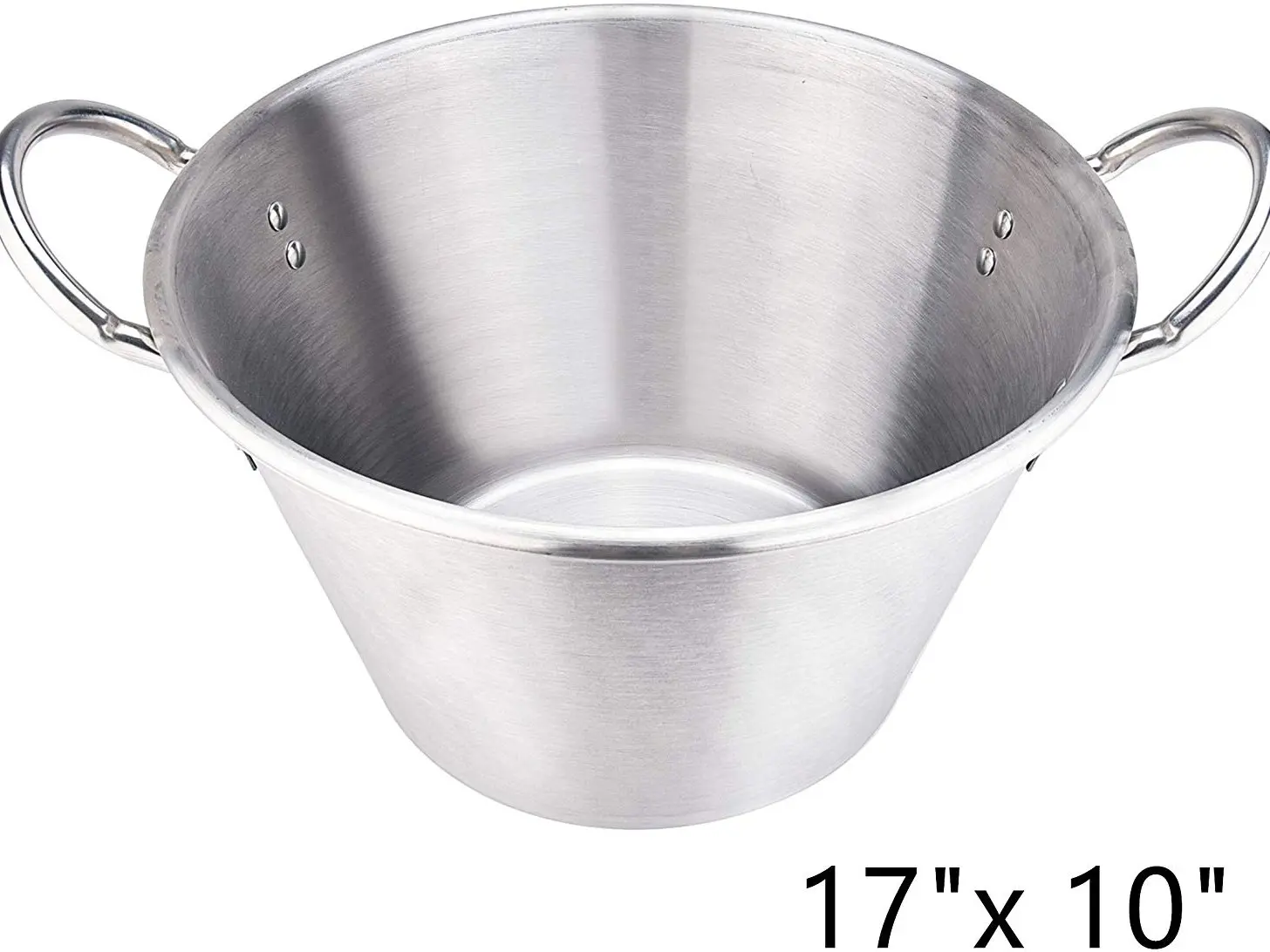 ARC ADVANCED ROYAL CHAMPION 22QT Stainless Steel-Aluminium Cazo Cookware Pot - Thick Multi-Layered Sandwich Base, Durable Design, Energy-Efficient, Induction Safe, Stove Compatible, Versatile Outdoor Cook Tool for Backyard Parties, Tailgating Cooks