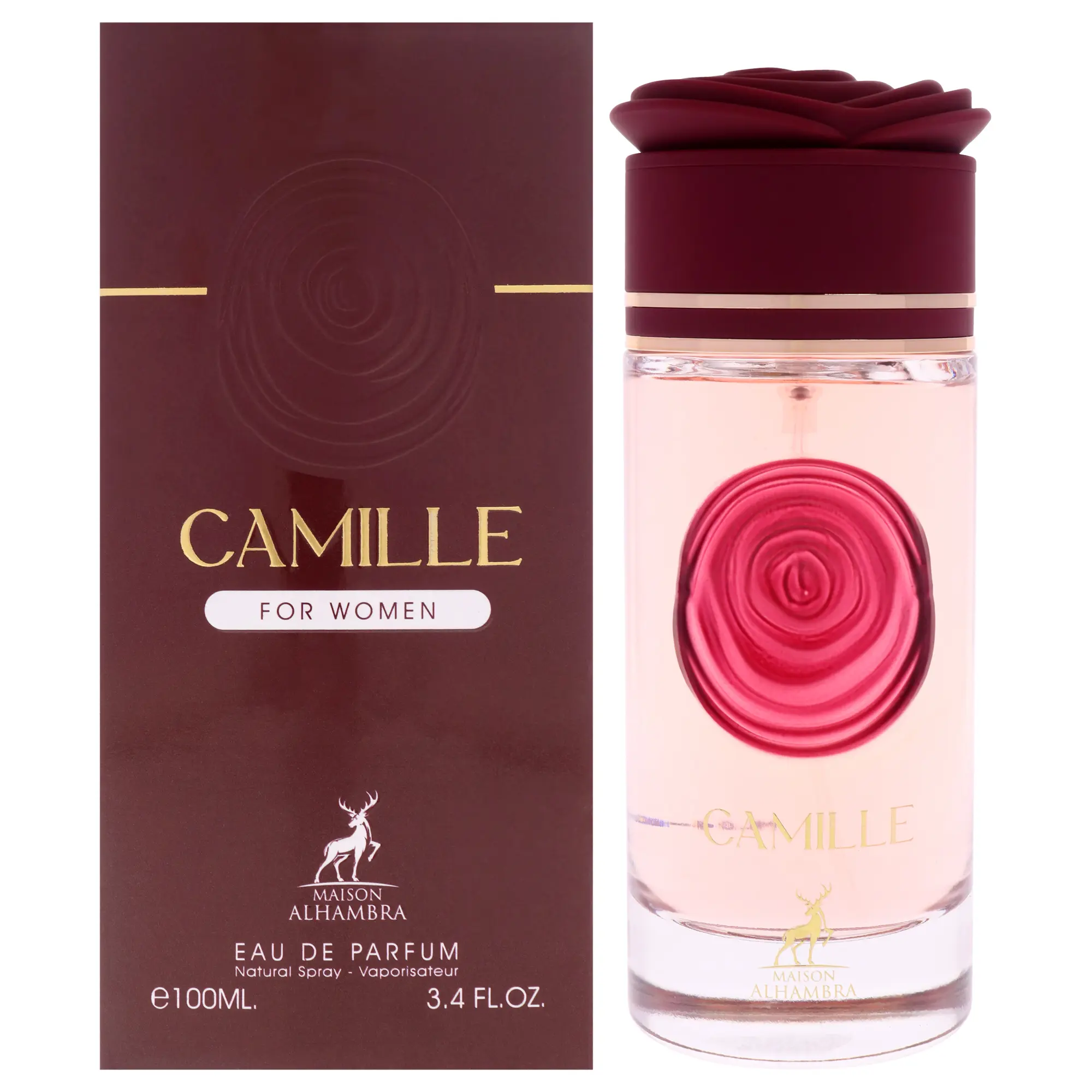 Unisex Maison Alhambra Camille 3.4oz EDP Fragrance - Elegant Floral Fruity Scent, by Box, UAE Market Bottle for Feminine Sophistication