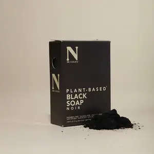 Dr. Natural Black Bar Soap - Plant-Based Black Soap for Body Care, Moisturizing & Cleansing