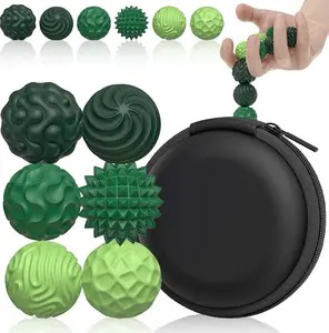 Fidget Balls Toys 6PCS Silicone Sensory Stress Relief Toy for Adults Teens with Autism Anxiety ADHD Textured Design Fun Gift