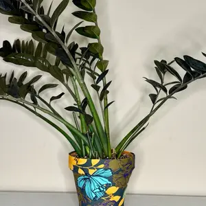 Stretch Fabric Plant Pot Cover-Retro Floral