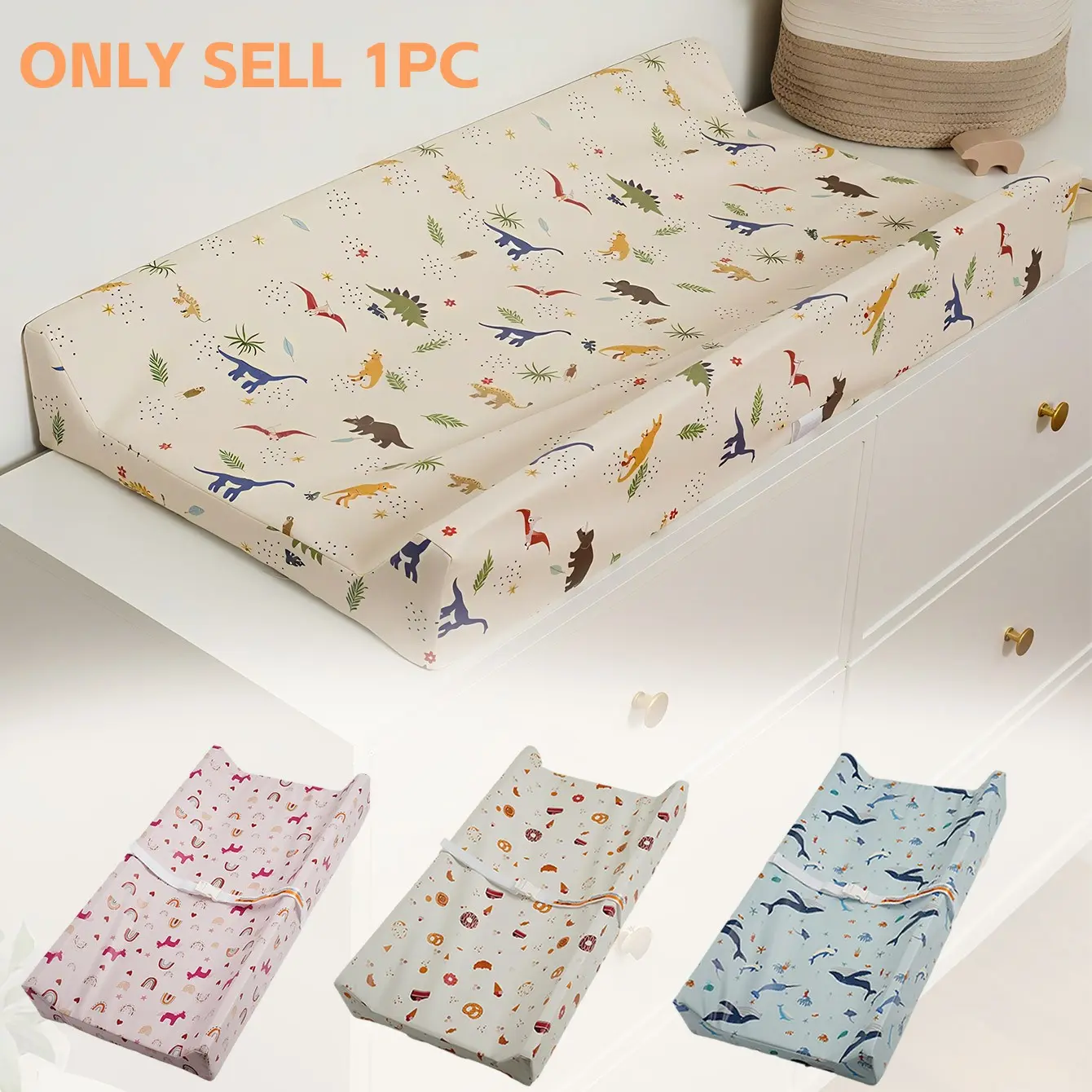 8 Pattern Diaper Changing Table, Waterproof and Stain Resistant, Easy to Clean, Ideal for Various Occasions, Christmas Gift for Newborns, Baby Furniture