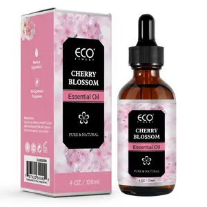 ECO FINEST Cherry Blossom Essential Oil (120ml) - Pure Natural Therapeutic Wellness Scent for Diffuser, DIY Candles, Bath, Calm & Fragranced Massage, Stress Relief