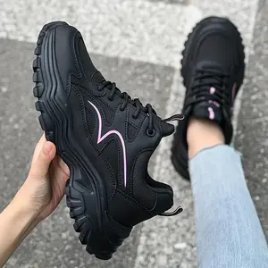 Women's Steel Toe Lightweight Anti-Hit Anti-Puncture Fashionable Casual Breathable Safety Shoes