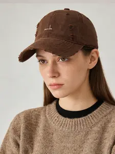 Women's Letter Embroidered Baseball Cap, Adjustable Sun Protection Hat, Casual Simple Style, Outdoor Sports Cap, Spring Summer Use