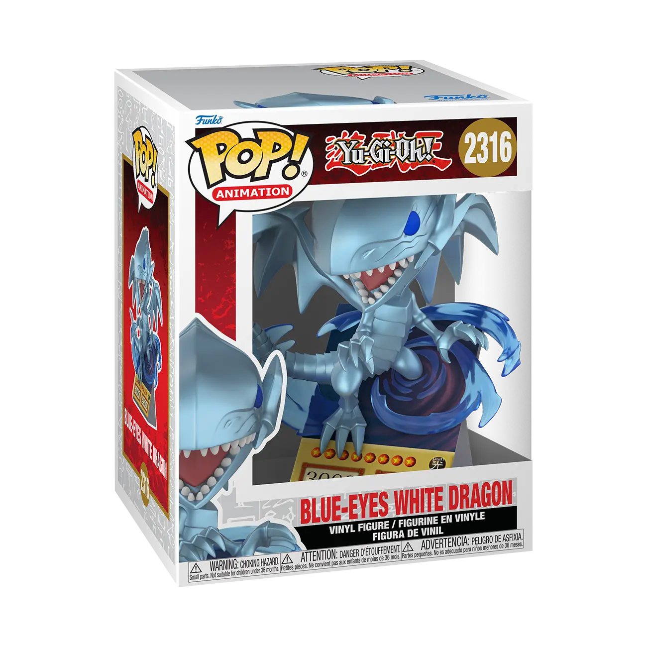 Funko Pop! Premium: Yu-Gi-Oh - Blue-Eyes White Dragon (Card)