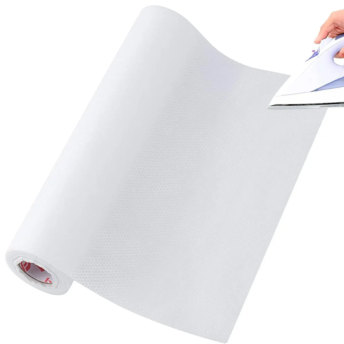 Simthread Fusible No Show Mesh Cut Away Embroidery Stabilizer Backing Roll for Machine Embroidery, Iron-On Soft Lightweight Backing for T-Shirts, Knits & Stretch Fabrics, Baby Clothes, Delicate Fabrics, Embroidery Projects, Weight 1.9 oz